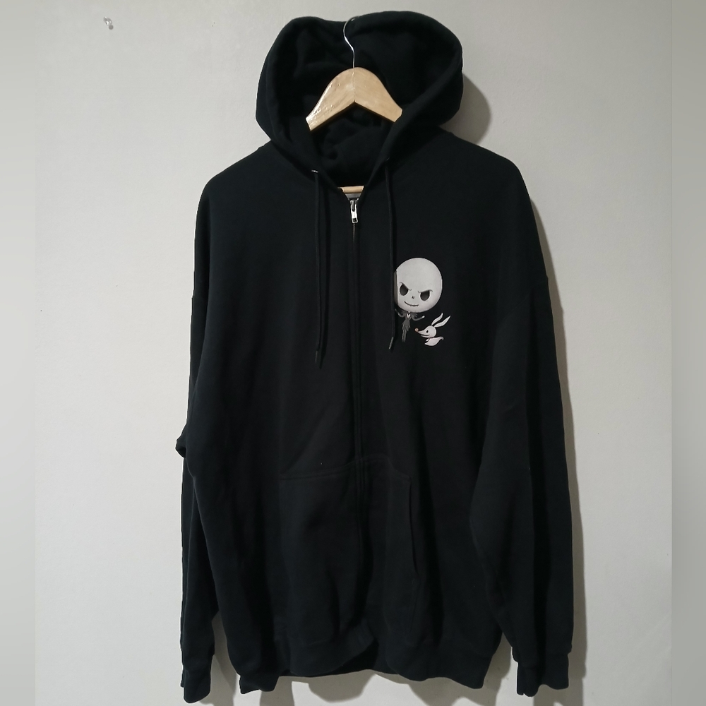The Nightmare Before Christmas Zip Hoodie for Adults by Jerrod Maruyama Size 2XL